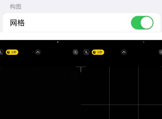 龙岗苹果手机维修网点分享iPhone如何开启九宫格构图功能