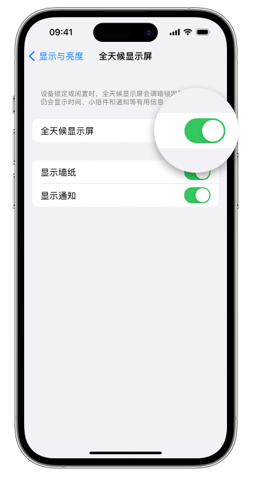 龙岗苹果14维修店分享如何自定义 iPhone 14 Pro 常亮显示屏 