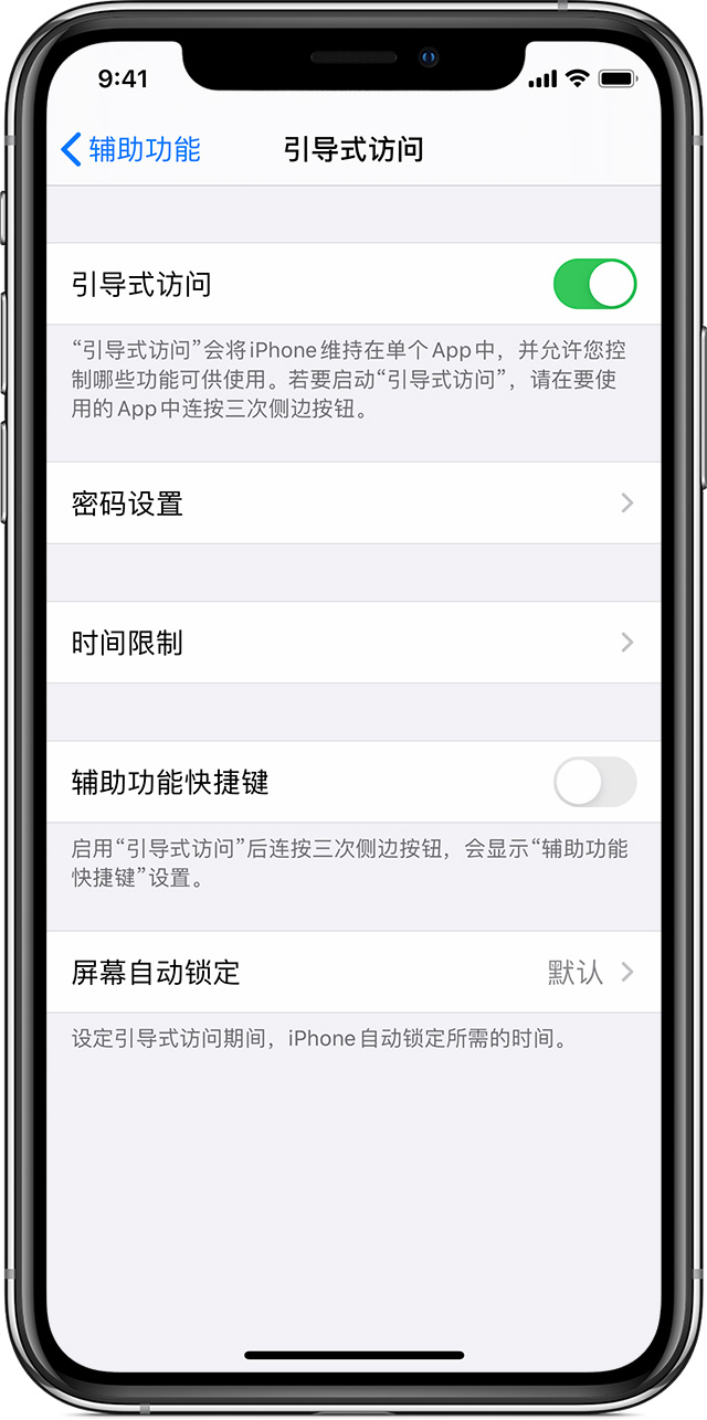 龙岗苹果手机维修分享如何在 iPhone 上退出引导式访问 