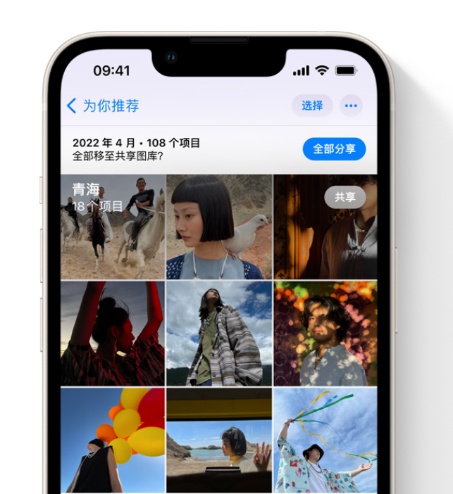 龙岗苹果维修网点分享在 iPhone 上使用共享图库 