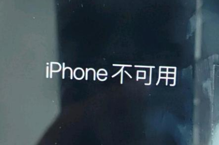 龙岗苹果服务网点分享锁屏界面显示“iPhone 不可用”如何解决 